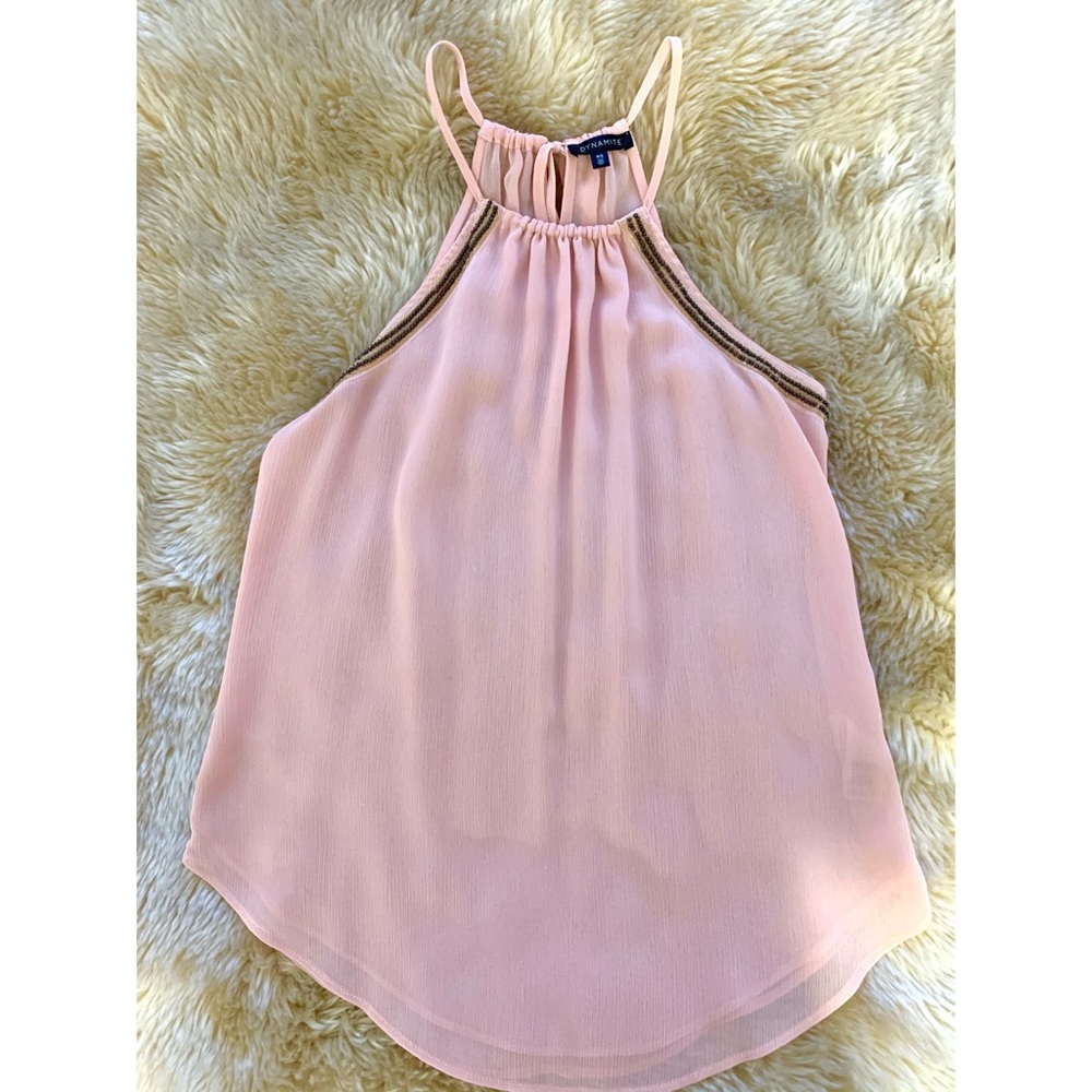 Dynamite Pink Halter Top